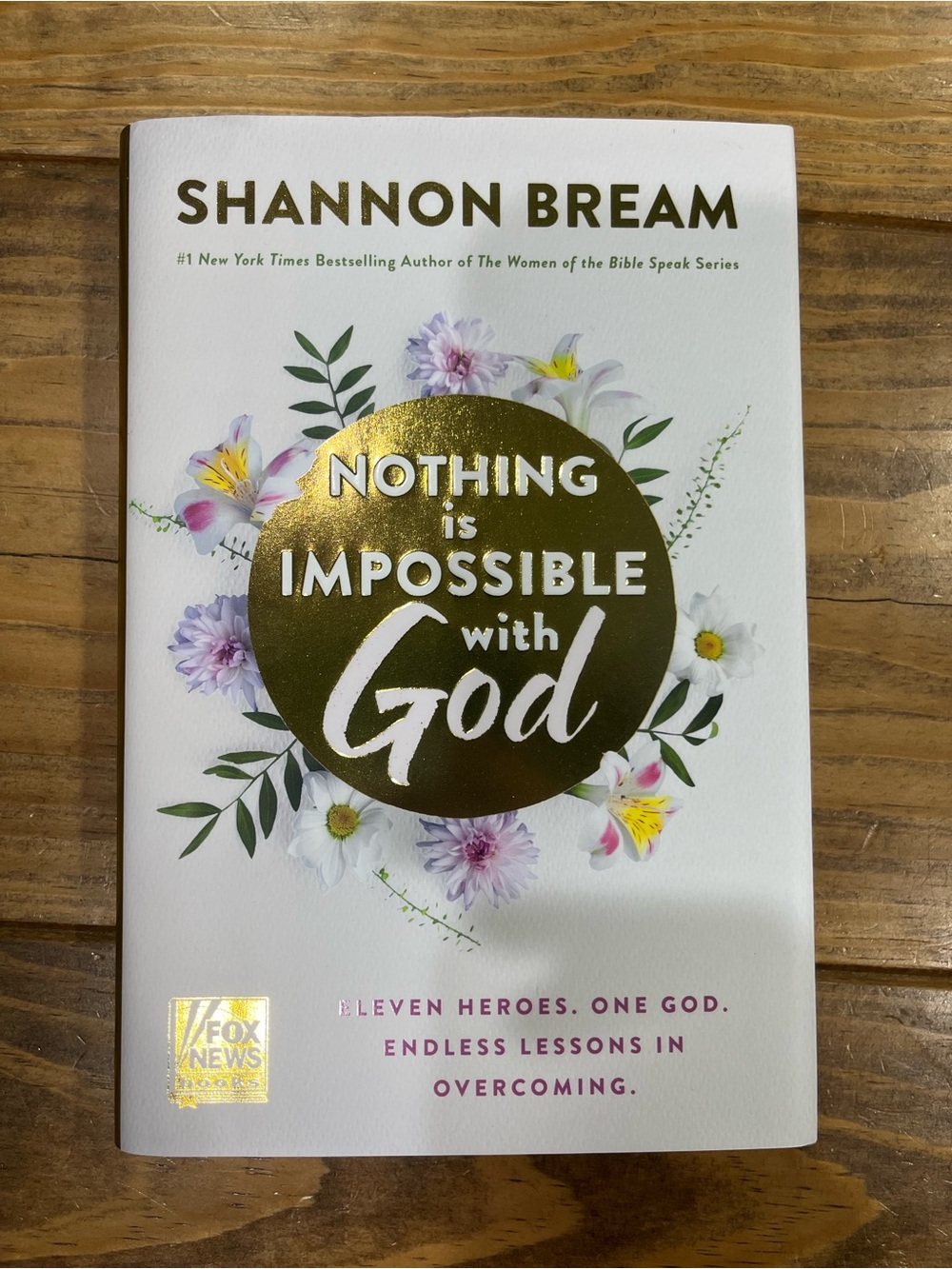Inspirational Gold & White Art Print - "Nothing is Impossible with God"